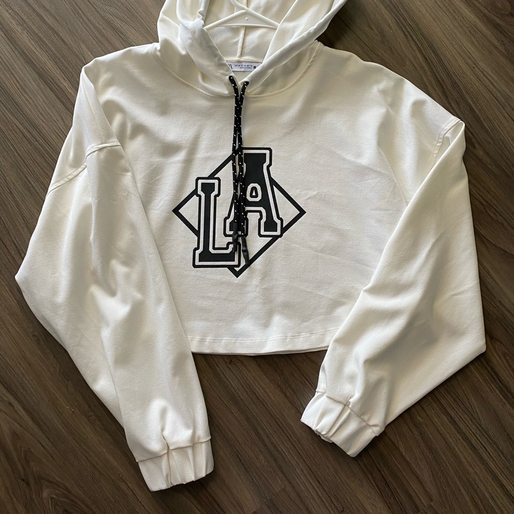 Zara Ecru LA Hoodie